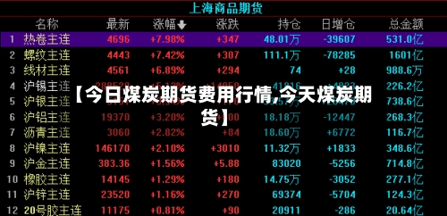 【今日煤炭期货费用行情,今天煤炭期货】-第3张图片